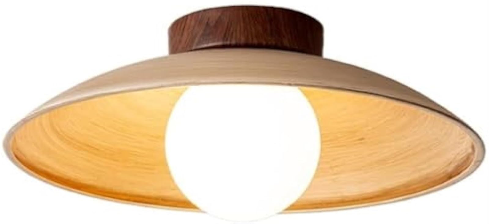 Plafonnier semi-encastré japonais pour illuminer un balcon ou un couloir sombre
