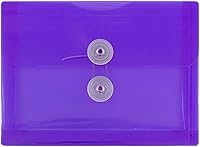 Vista 43 de Fundas de plástico con cierre de botón y cordel para guardar documentos (12 fundas de tamaño carta), de JAM Paper, Gris humo