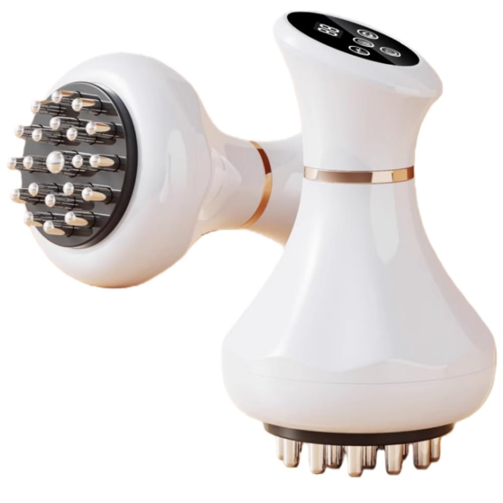 Lymphatic Drainage Massager, Handheld Body Sculpting Machine & Anti Cellulite Massage Tool For Belly Stretch Marks & Cellulite Reduction, Pain Relief Gua Sha Meridian Brush for Legs, Arms, Muscle