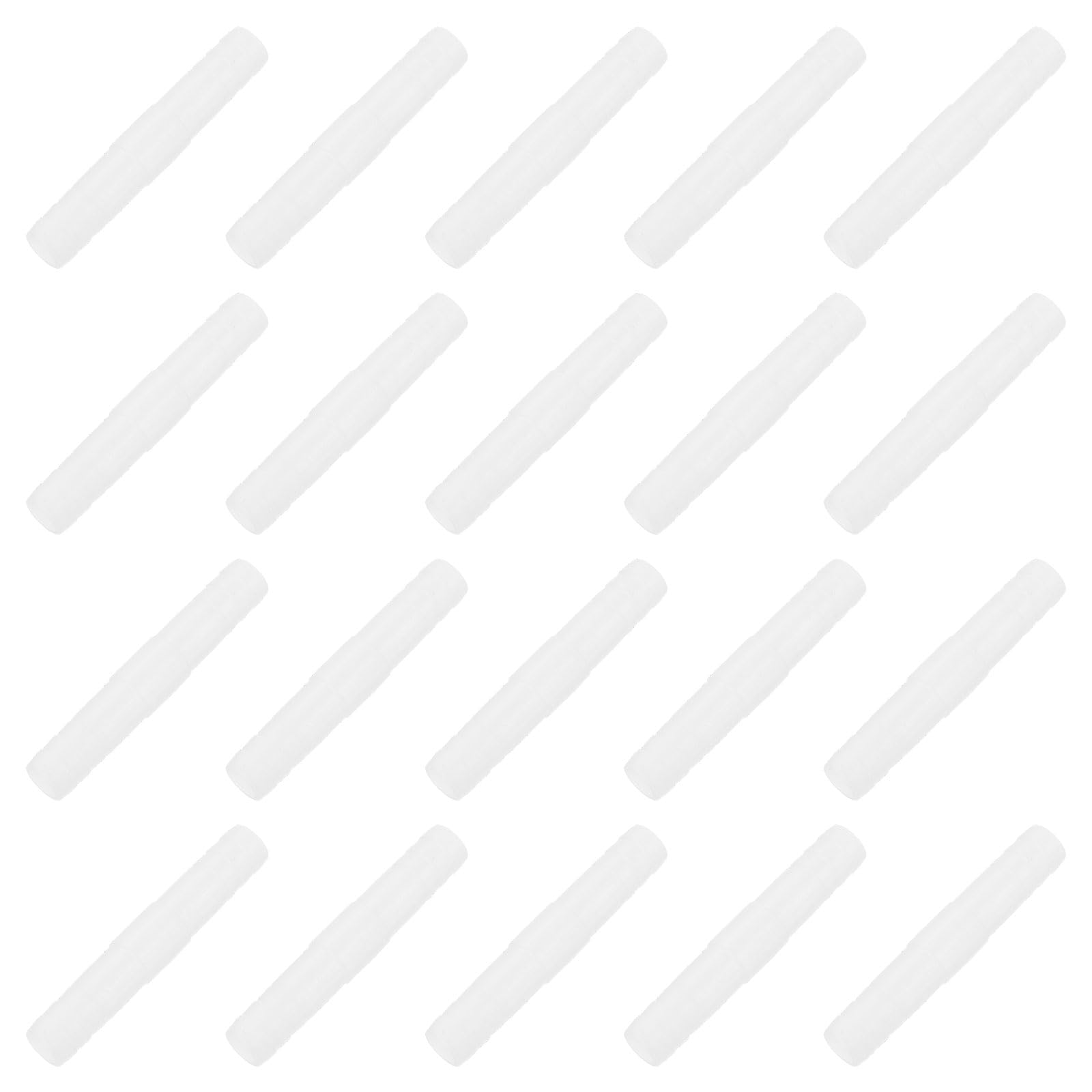 Muiltvoe 20Pcs Aquarium Air Valve Connector, Plastic Inline Tubing Non-return Valves for 8mm ID Airline Tubing Fish Tank Pond Air Line, White