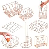 K Aktual Set de Cocina 8 Piezas en Metal, Servilletero, Servilletero de Mesa,...