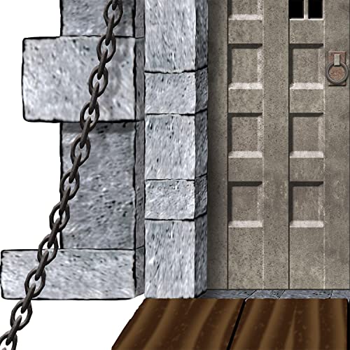 Beistle Castle Door & Window Props Photo Booth Party Supplies, Medieval Decorations, 16" - 64", Multicolor #TOP3