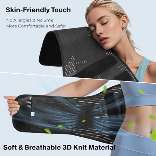 NEENCA Back Brace for Lower Back Pain Relief with Bionic Support System, Lumbar Support Belt for Women&Men with Lumbar Pad, Breathable 3D Knit Fabric for Herniated Disc, Sciatica, Scoliosis... -Black - Thumbnail 7