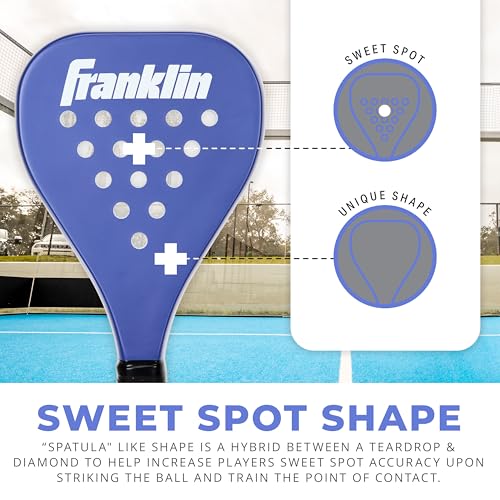 Franklin Sports Sweet Spot Padel Training Racket - Purple by Franklin Sports - Used condition - Image 3