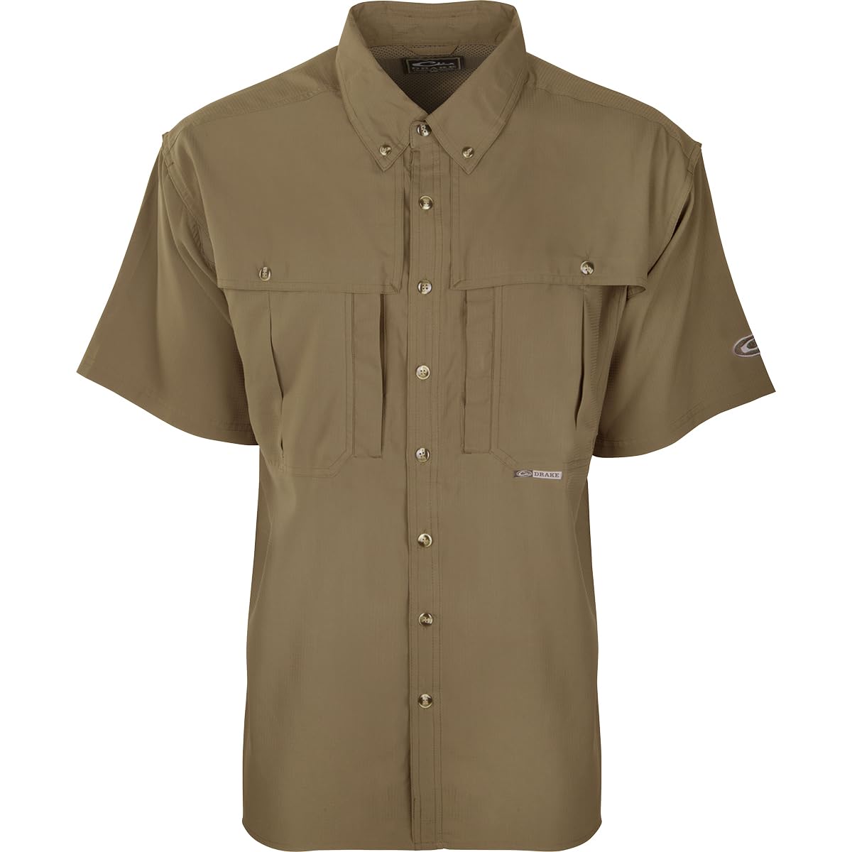 Drake DY7002-KHK-16 Youth Flyweight Wingshooter's Shirt S/S Khaki Youth 16