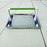 Hypeety Small Bird Parrot Stand Perch Table Top Stand Playground Grind Perch Swing Training Playstand Exercise Chew Toys for Budgies Parakeet Cockatiel Conure Finch (Stainless Steel Tray, L)