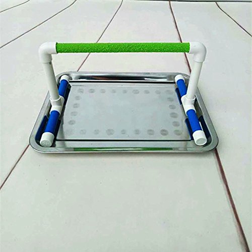 Exercice de jeu pour perruches et conures contre l'ennui en cage avec plateau