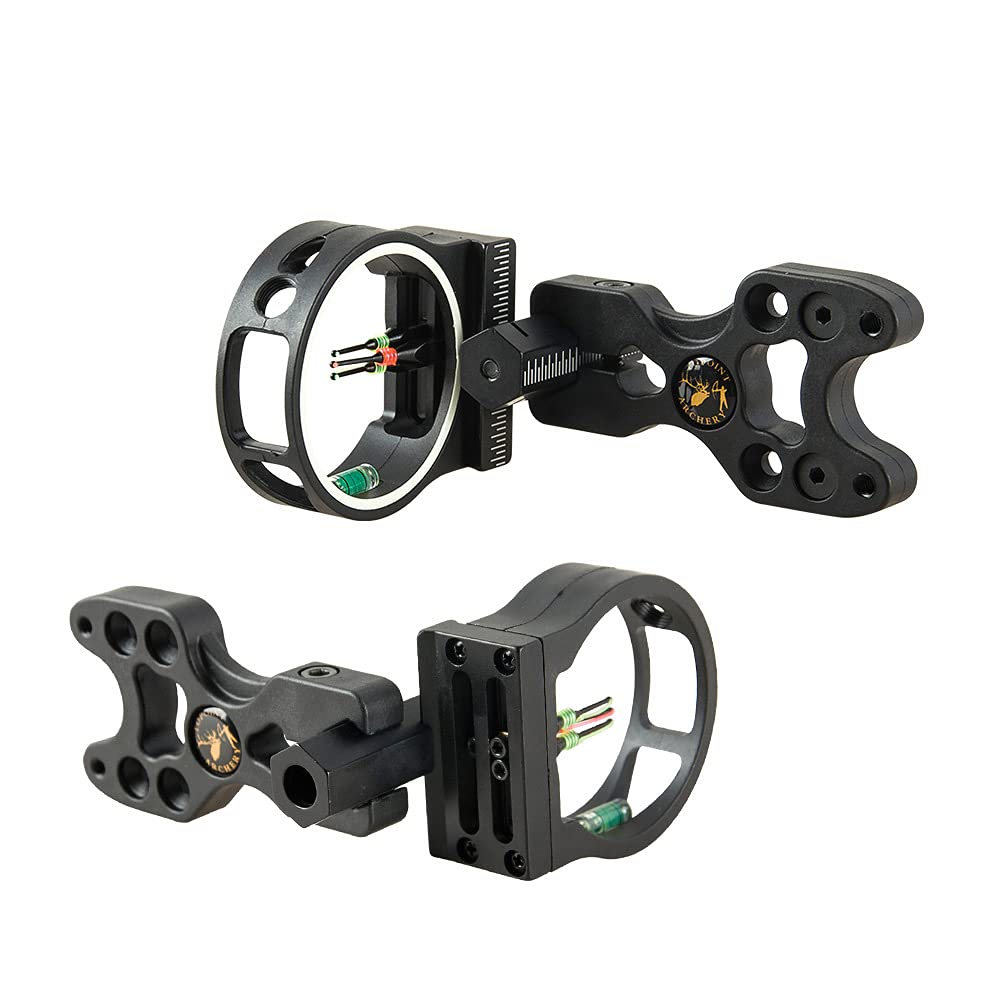 TOPOINT Archery TP1330 Compound Bow Sight LH and RH Both Available Including 3-pin Bow Sight Arrows Rest Stabilizer Braided Bow Sling Bow Shooting Accessory (TP1330)
