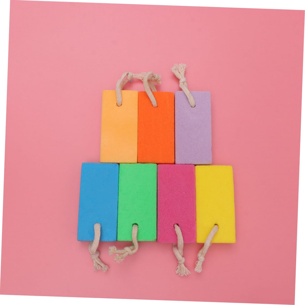 minkissy 2sets Pumice Stone Set Exfoliating Tool Grinding Foot Stones Smooth Edges Long-Term Use 18pcs*2