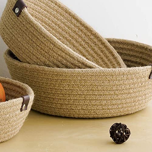 Panier de rangement en corde de coton pour stopper le désordre des clés et jouets - 2