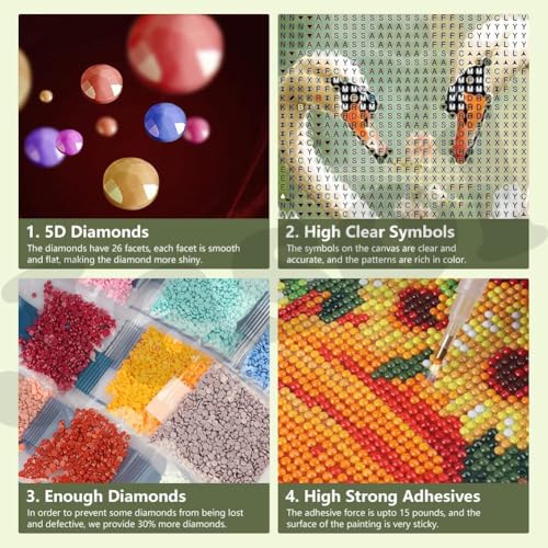 Image of Jasol Diamond Painting Kit, 40x30 Cms, Full Drill, 5D Crystals, Home Wall Decor Gift Set (Swan M45616)