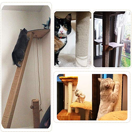 Corde de rechange pour arbre à chat Aoneky en chanvre robuste 10 mm de diamètre - 7