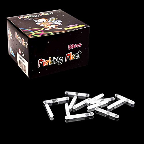 Fun Central U7 50ct 1.5 Inch Mini Glow Sticks Bulk, Emergency Glow Sticks, Glow Stick Party Pack, Cool Glow Sticks, Glow in the Dark Glow Sticks, Concert and Rave Party Glow Sticks - White