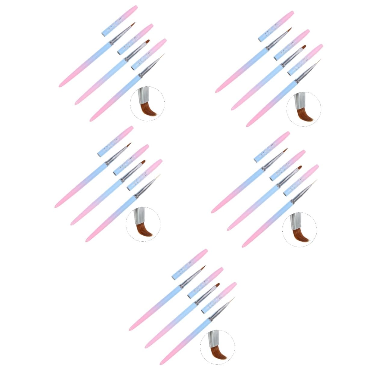 minkissy 15piezas Pinceles Para Arte De Uñas Para Manicura Herramientas De Dibujo Para Salón Casa Pinceles De Pintura y Decoración De Uñas Para Diseños Creativos y Detalles
