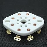 10Pcs 8pin Ceramic Vacuum Tube Sockets Valve Base For KT88 EL34 6SN7 Audio AMP
