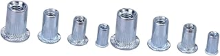 ULTECHNOVO 400 Pcs Porca De Rebite De Aço Carbono Inserção Rosqueada Porca De Metal Prendedor De Porca Rosqueada Rebitagem De Cabelo Curto