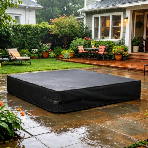 Cubierta para arenero exterior resistente e impermeable para zona de juegos y piscina de parque 3
