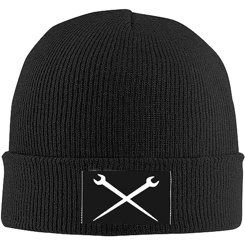 385 Gorros Beanie Herrajes Cruzados De Cuello Redondo Transpirable Hombre Slouch Beanie Cómodo Quimio Sombrero Gorro Hombre Y Mujer, para Esquí, Dormir, 56-62cm