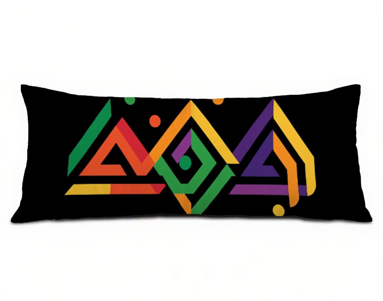 Seitenschläferkissen Bezug 60 x 180 cm Farbe Seitenschläferkissen mit Unsichtbarem Reißverschluss, Samt Atmungsaktiv und Weich Schwangerschaftskissen Body Pillow Modern, für Deko Wohnzimmer R-9301