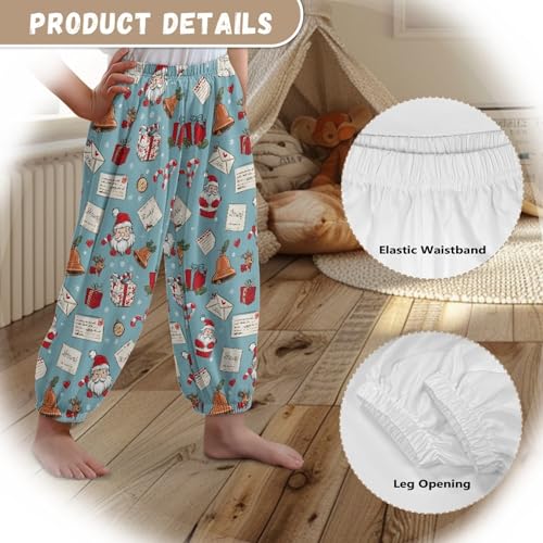 Image of Unisex Little Kids Yoga Trousers Bohemian Beach Pants Baggy Harem Activewear for Boys and Girls Age 3-10