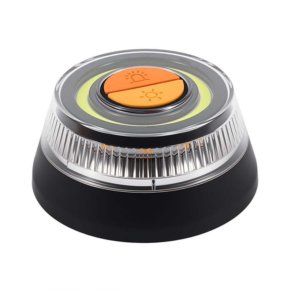 Jnchdghwa Magnetic Car Emergency Light 2PCS Strobe Flash Warning Signal Lamp 3 Light Modes Safety Warning Light Help