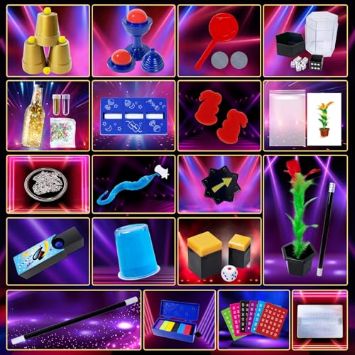 image for PATIFEED Magic Kit, 50+ Magic Tricks for Kids with Instructions for Ea