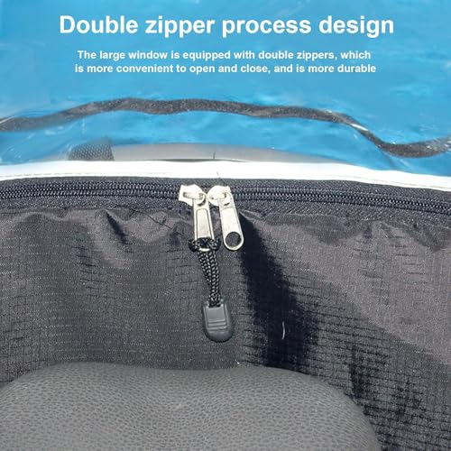 Housse de pluie imperméable pour vélo et siège enfant auvent transparent - 7