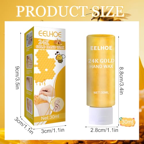 Honig-handmaske, Honey Peel off hand mask, 24k Gold Hand Mask, feuchtigkeitsspendende Reparatur-Handmaske, Honey Hand Mask, Peeling-Handmaske, Reparatur für rauhe Haut für Männer & Frauen