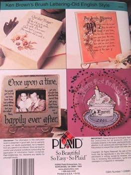 Paperback Brush Lettering --Old English Style (Decorative Painting # 9694) Book