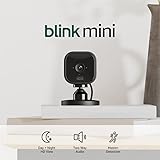 Blink Mini - Compact indoor plug-in smart security camera, 1080p HD...