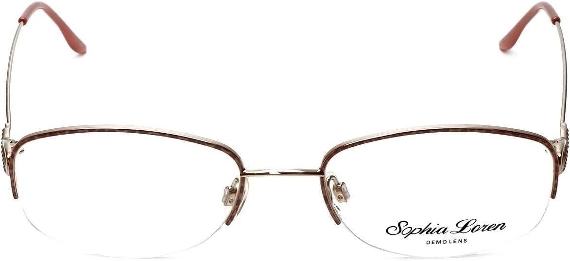 Amazon.com: Sophia Loren M187 Diseñador anteojos en rosa 52 mm. Demo lente  : Ropa, Zapatos y Joyería