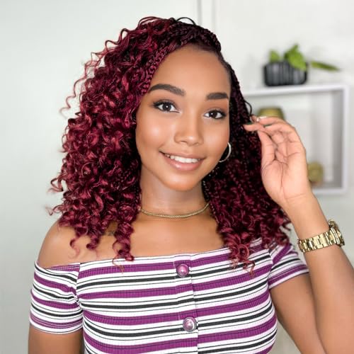 Yewell Goddess Box Braids Crochet Hair 10 Inch - 9
