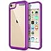 Produktbild ULAK iPod Touch 7 Hülle, iPod Touch 5/6 Dünne Durchsichtig Kratzfeste Schutzhülle Transparent Soft TPU Bumper Crystal Clear Case Cover für Apple iPod Touch 5/6/7 Generation - Lila