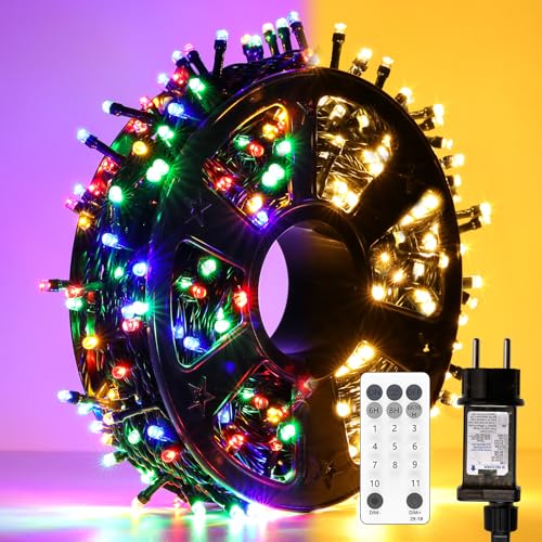 JVURICE LED Lichterkette Außen 30M+5M, 300LEDs Weihnachtsbaum...