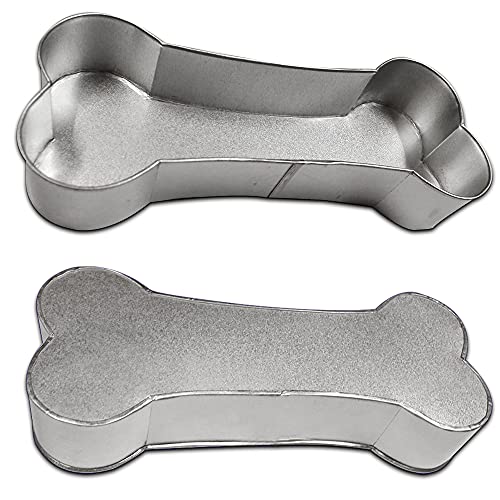 Elegance E-Commerce Dog Bone Shape Metallic Cake Tin, Novelty Cake Pans for themed birthdays, parties and gatherings