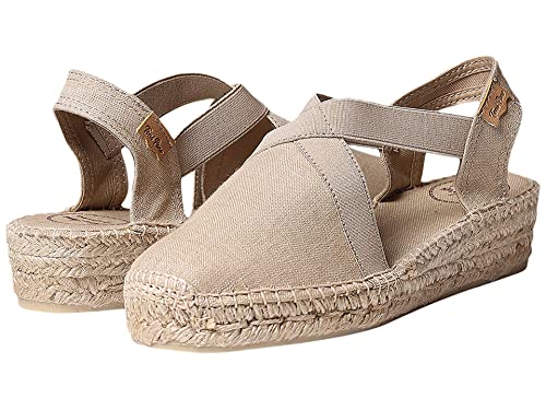 Image of Toni Pons - VERONA - Women's flat vegan espadrilles with elastics
