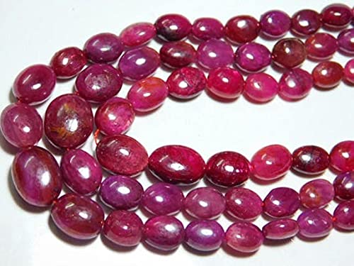 Ruby Smooth Oval Nuggets pour fabriquer un cadeau inoubliable en véritable rubis