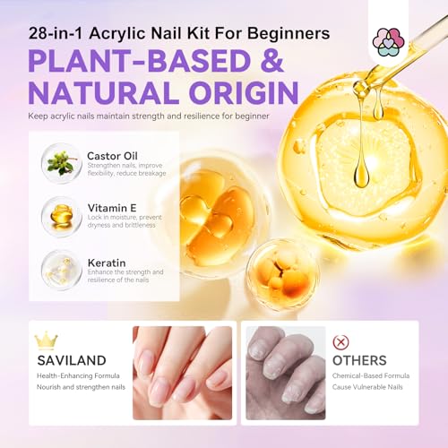 Saviland US3WT00274 Acrylic Nail Kit With Everything: Acrylic Kit thumb #6