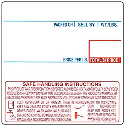 Cas Lst-8040 Printing Scale Label, 58 X 60 Mm, Upc/Safe Handling - Case Of 12 Rolls By Cas #TOP2