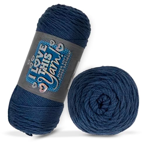 Image of Hobby Lobby Dark Country Blue I Love This Yarn 355 Yards
