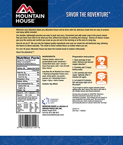 Mountain House Beef Stew, Pouch