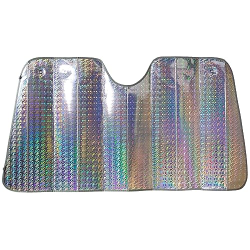 Pare Soleil Avant Interieur - Pliable et Epais - Hyper Isolant - ventouses et Sangles (130x70)