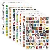 Package Include: You will receive 24 sheets of scrapbook letter stickers with over 1900 individual stickers. Each sheet measures 5.1 x 7.1 inches, offering a wide range of designs for various creative projects Variety of Designs: These alphabet stick...