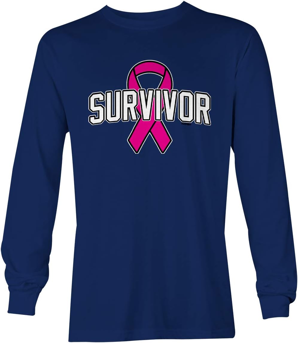 Pink Ribbon Survivor - Breast Cancer Unisex Long Sleeve Shirt