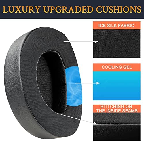 SOULWIT Cooling-Gel Ear Pads Replacement for Sennheiser HDR160(RS160)/HDR170(RS170)/HDR 180(RS 180) Headphones, Earpads Cushions with Noise Isolation Foam