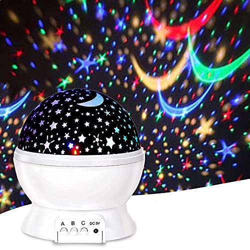 CaRilo Starry Night Light for Girls, 4 