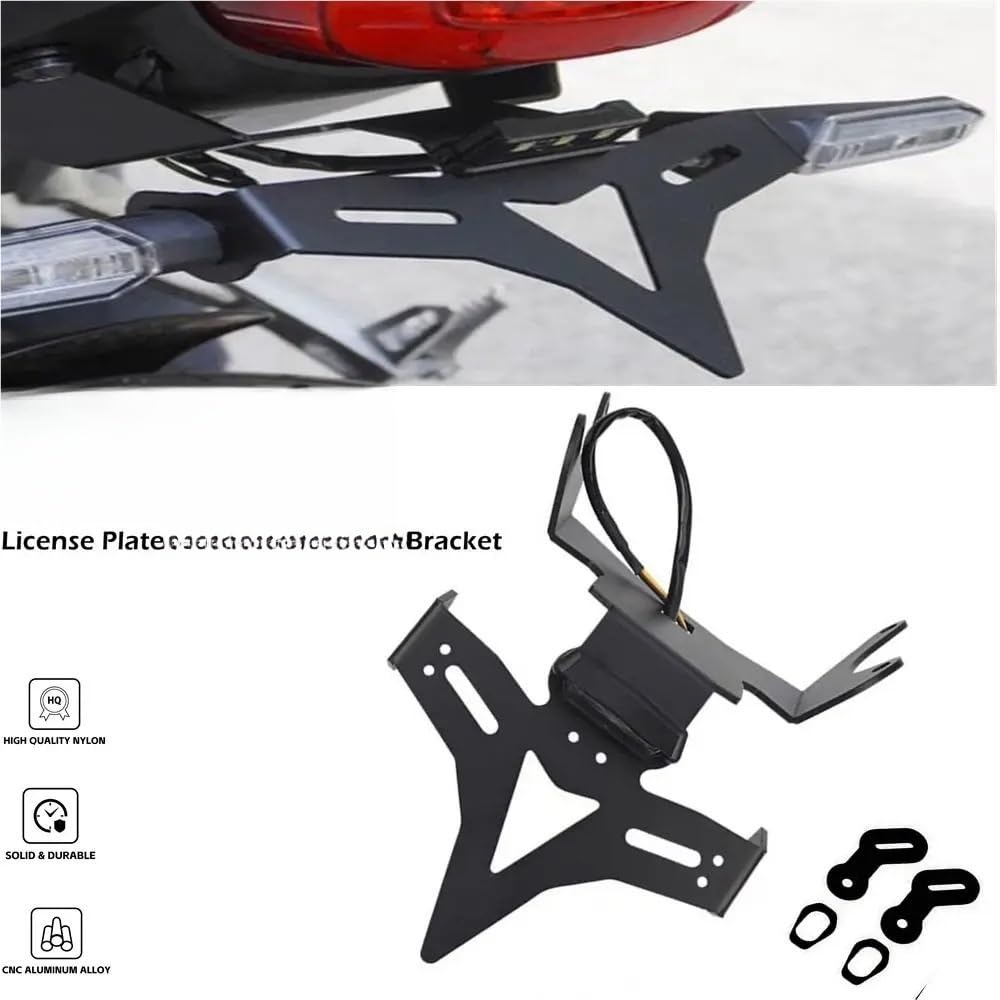 Portatarga Staffa di registrazione del supporto targa motociclo Accessori moto per CBR650R CB650R 2021 2022 2023 2024