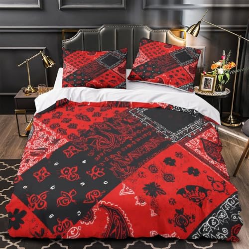 Housse de Couette Chat aux Yeux Bleus 200x200 Parure de Lit Microlibre Double - 2