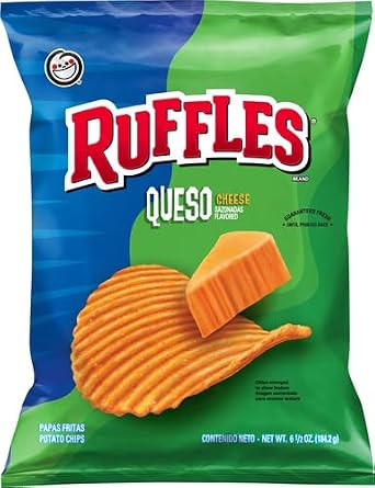 Ruffles Queso Flavored Potato Chips, 6.5 Ounce