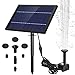 Produktbild Ankway Solar Springbrunnen mit Panel, Wasserpumpe für Vogelbäder, 8W Solarpanel Kit Outdoor Springbrunnen für Teiche, Gärten und Aquarien